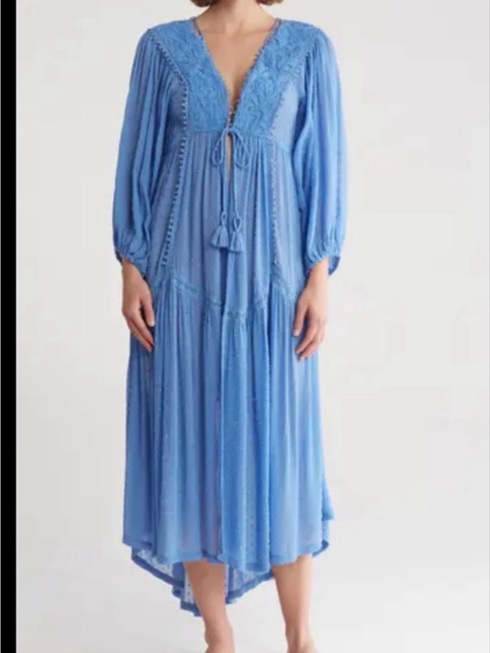 NWT Free People  lace clip dot robe intimate women’s